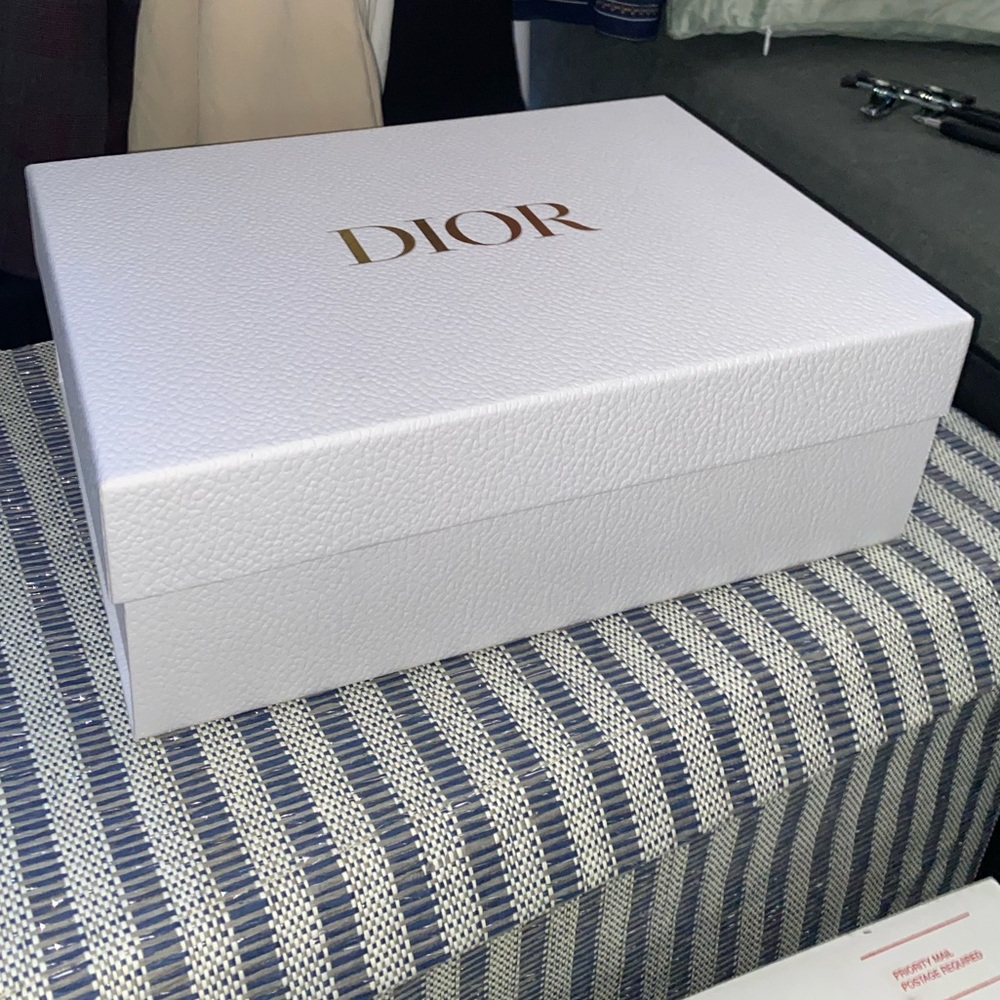 Dior White Box w/ Paper and Ribbon